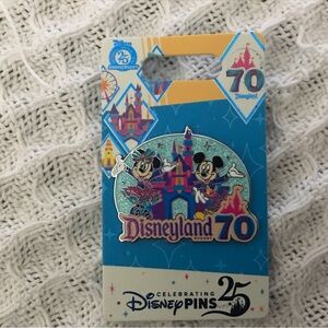Disneyland 70th Anniversary Pin with Mickey and Castle